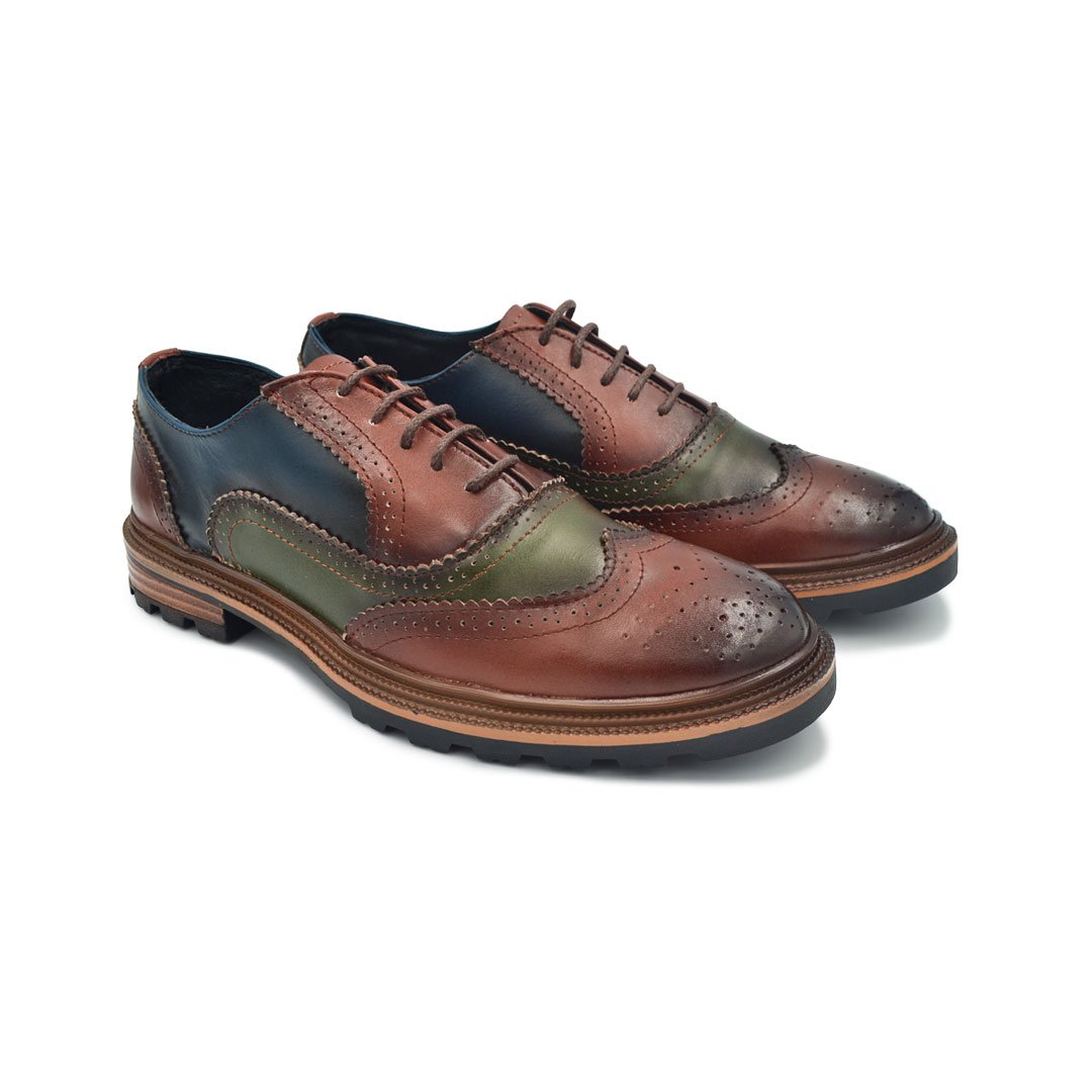 Bostoniano Piel, Shedron, Azul, verde, estilo dh