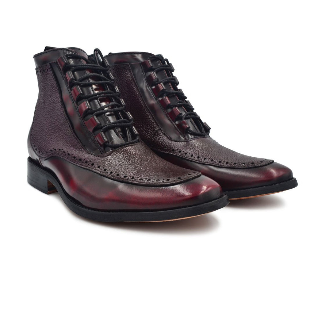 Botín Brogue Color Vino Camaleón