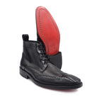 Botín de Vestir Negro para Caballero en Piel Genuina