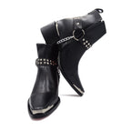 Bota Cowboy Premium Negro Skinny