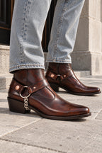 Bota Cowboy Café Patina Skinny