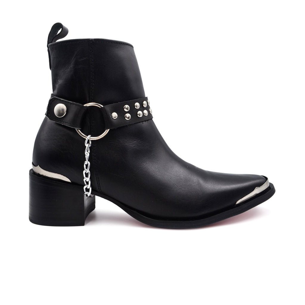 Bota Cowboy Premium Negro Skinny