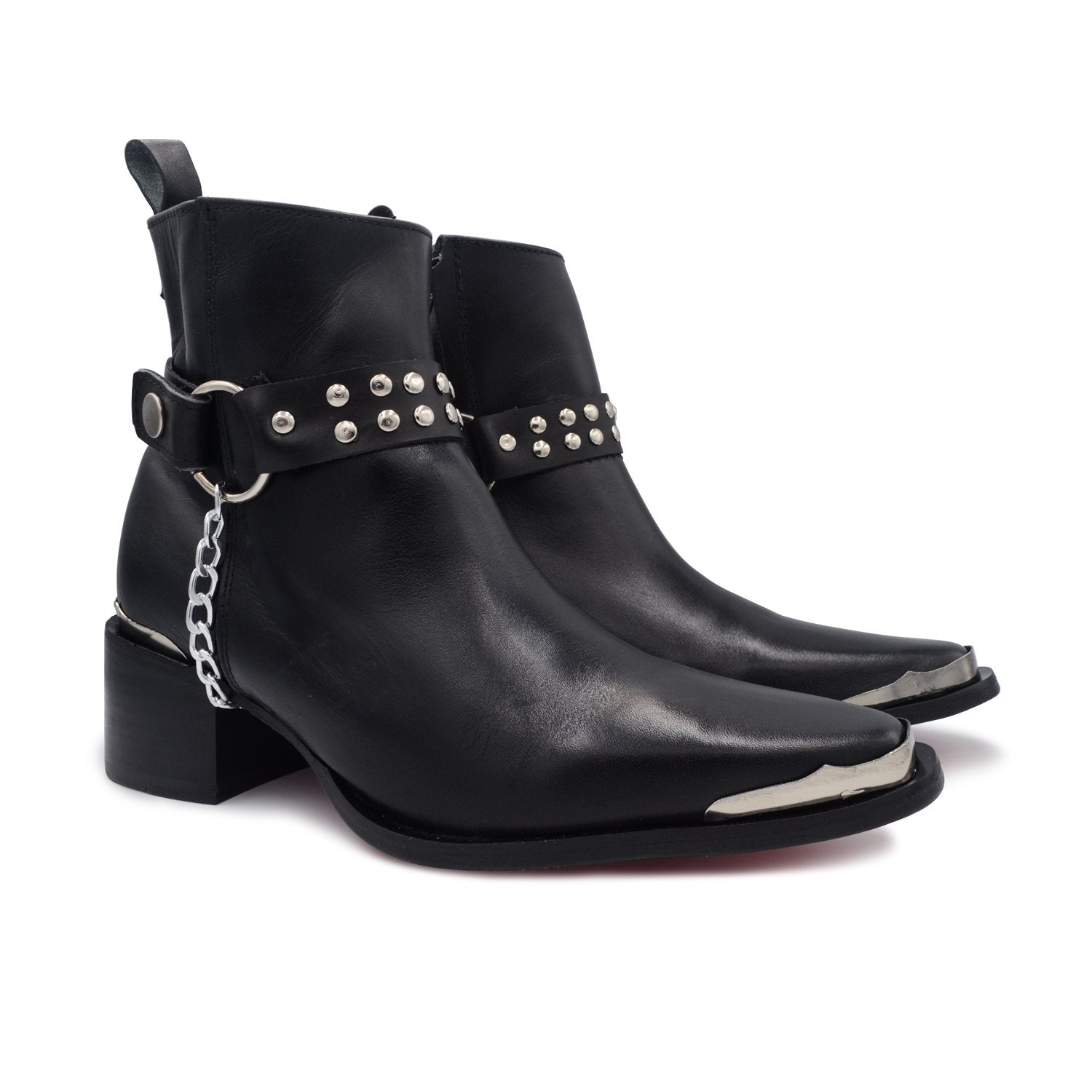 Bota Cowboy Premium Negro Skinny