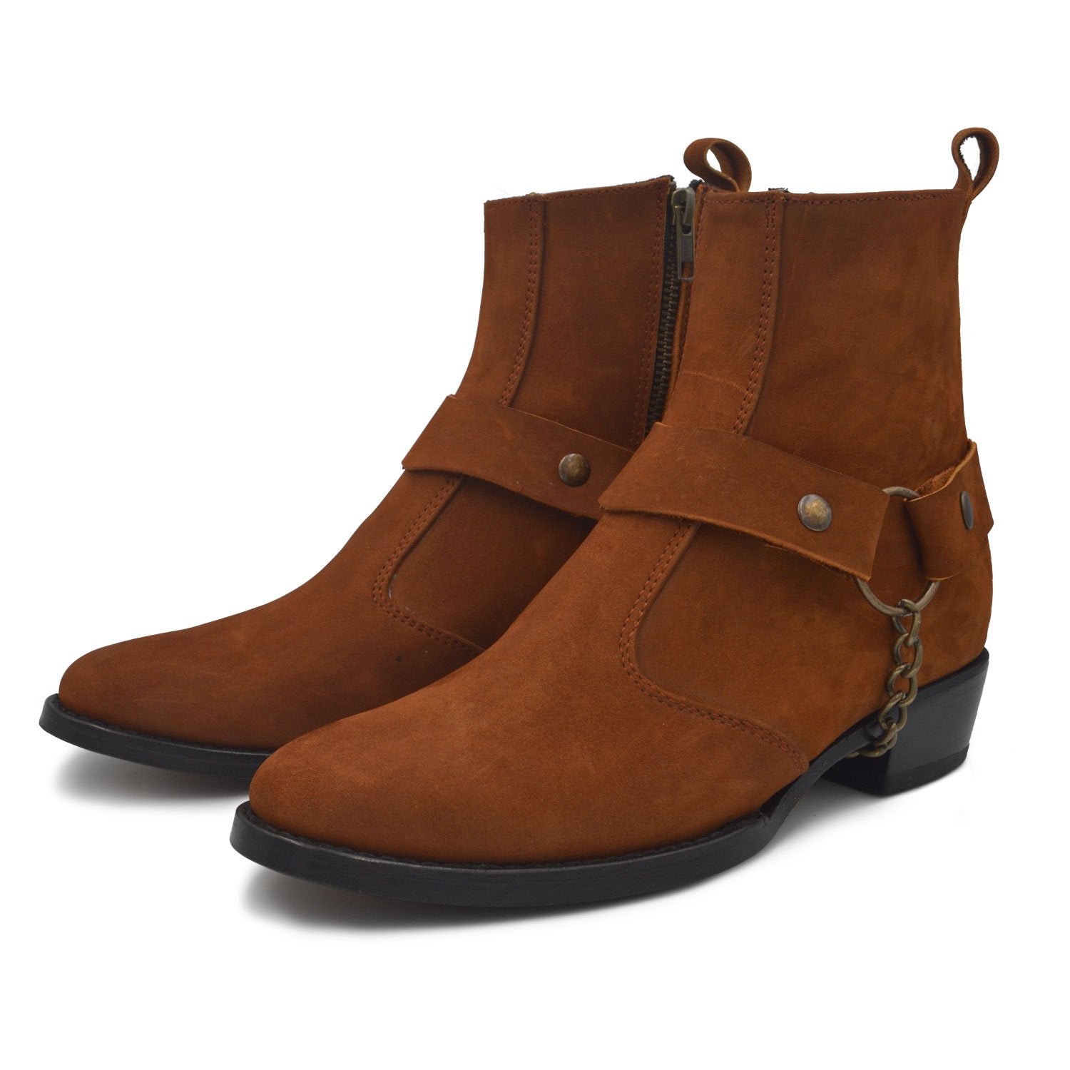 Botines Vaqueros Para Hombre Nobuck Piel Calidad Premium Estilo DH