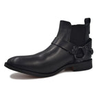 Botas Chelsea Rockera fabricadas en piel color negro