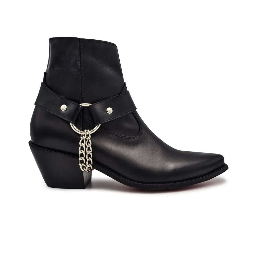 Botas Tacon Cubano color negro Premium Tipo Saint Cowboy estilo dh