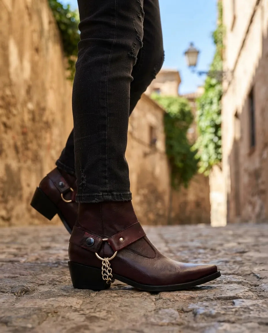 Bota Cowboy Vino Skinny