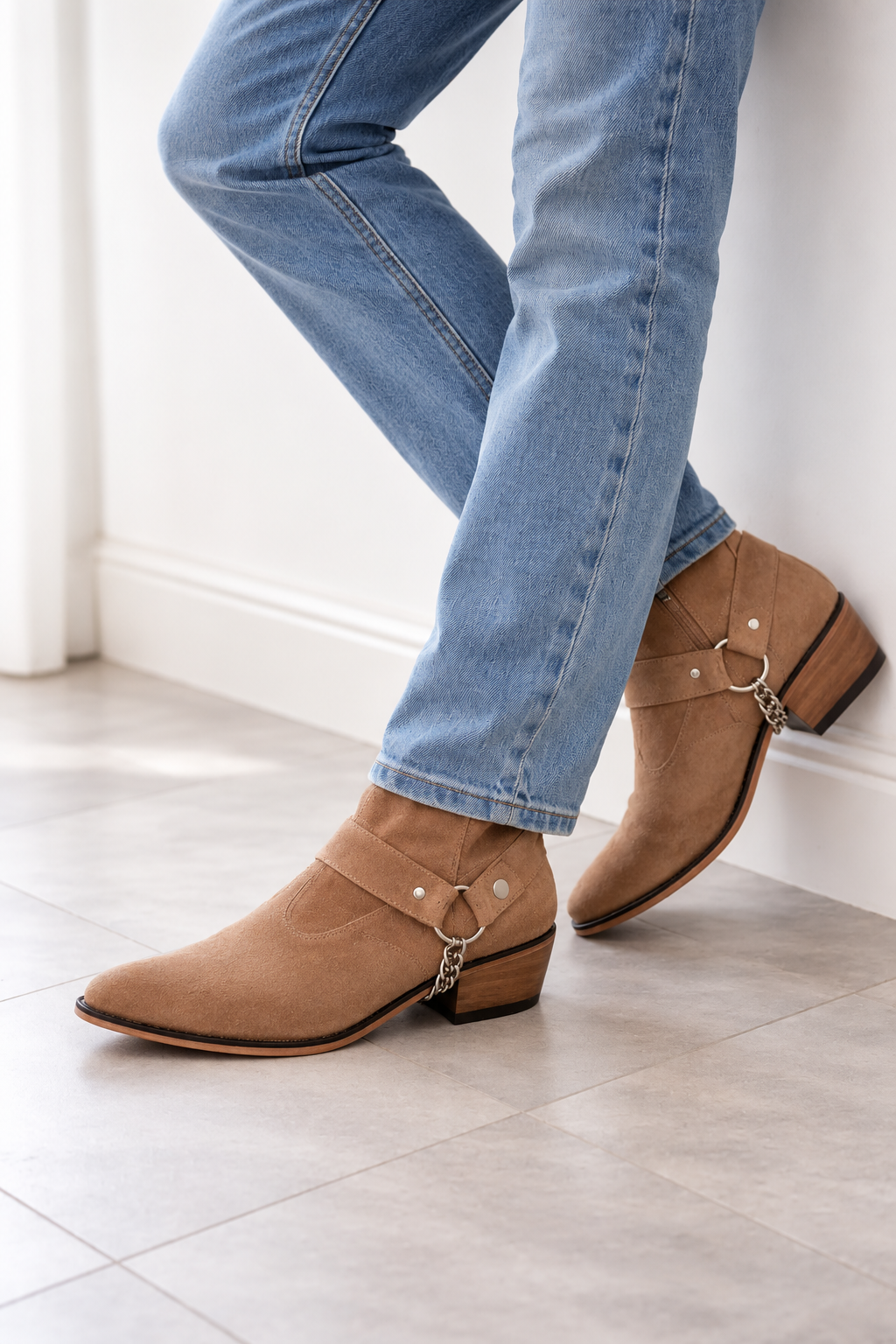 Bota Cowboy Camel Skinny