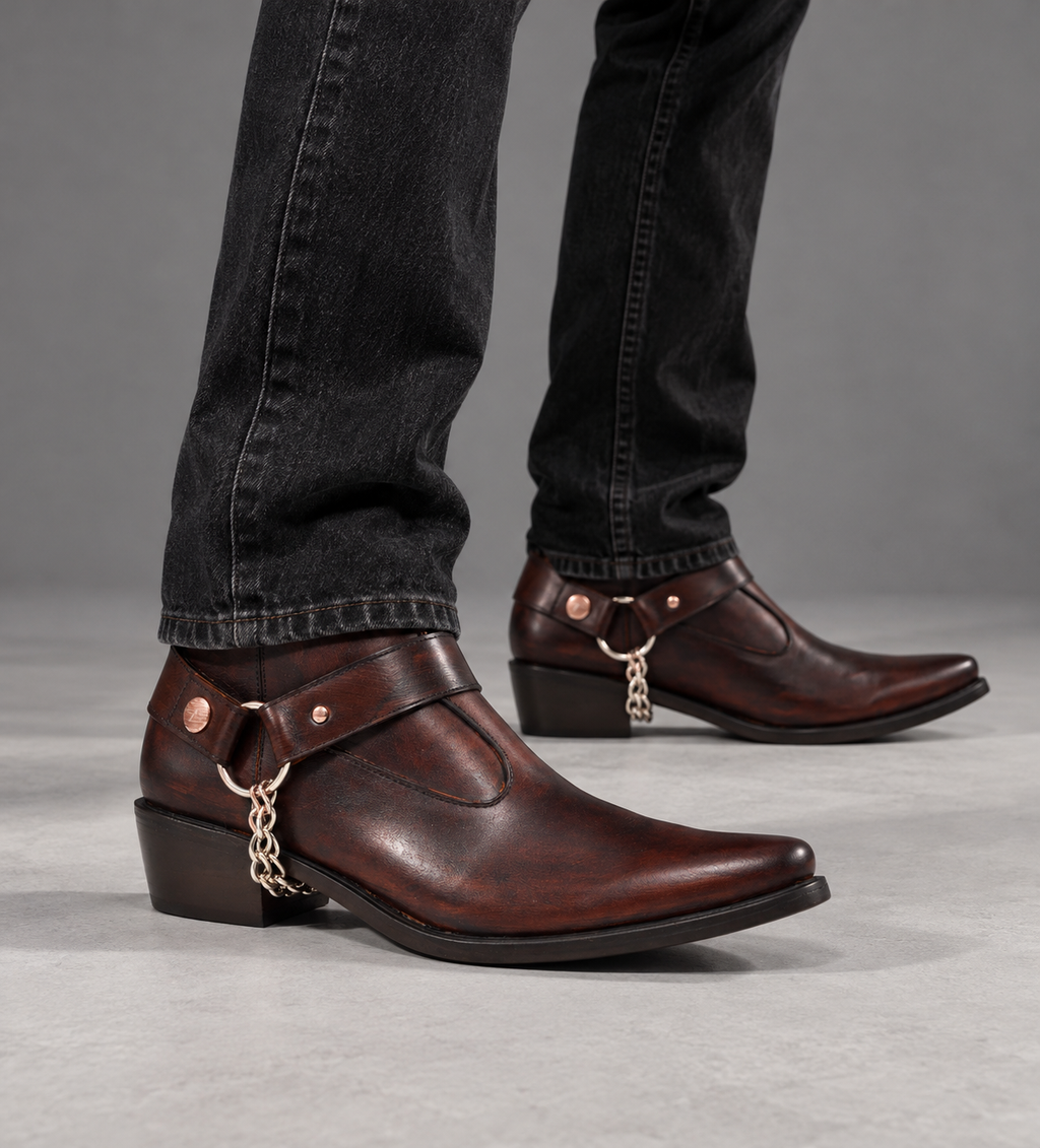 Bota Cowboy Café Patina Skinny