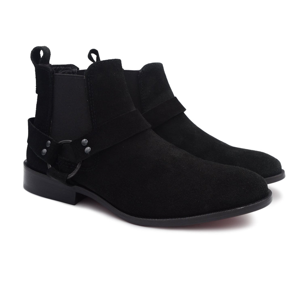 Chelsea Black Gamuza Negra