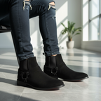 Chelsea Black Gamuza Negra