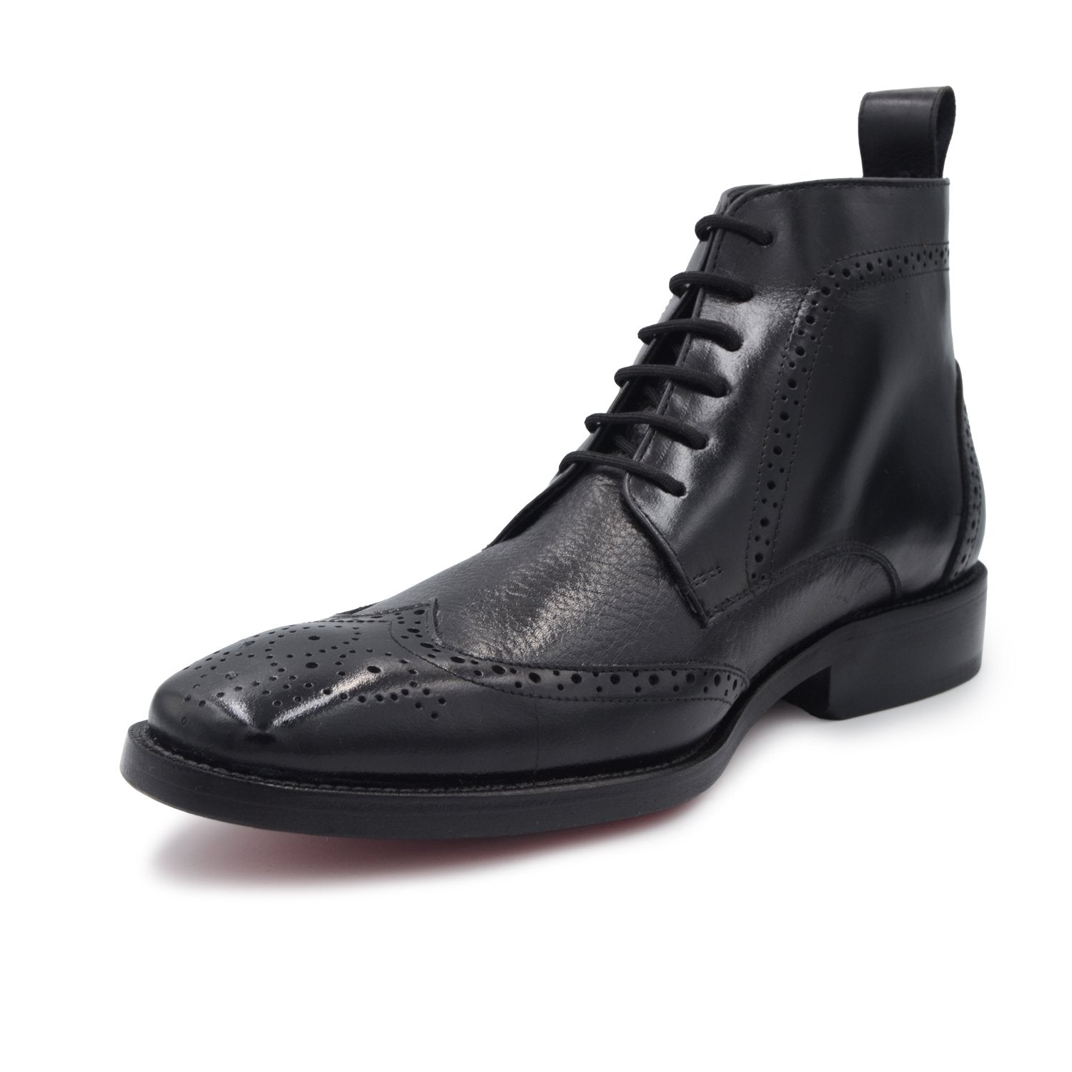 Calzado de vestir negro para hombre hecho en piel genuina marca Estilo DH