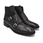 Calzado monkstrap en piel genuina vacuno marca estilo dh