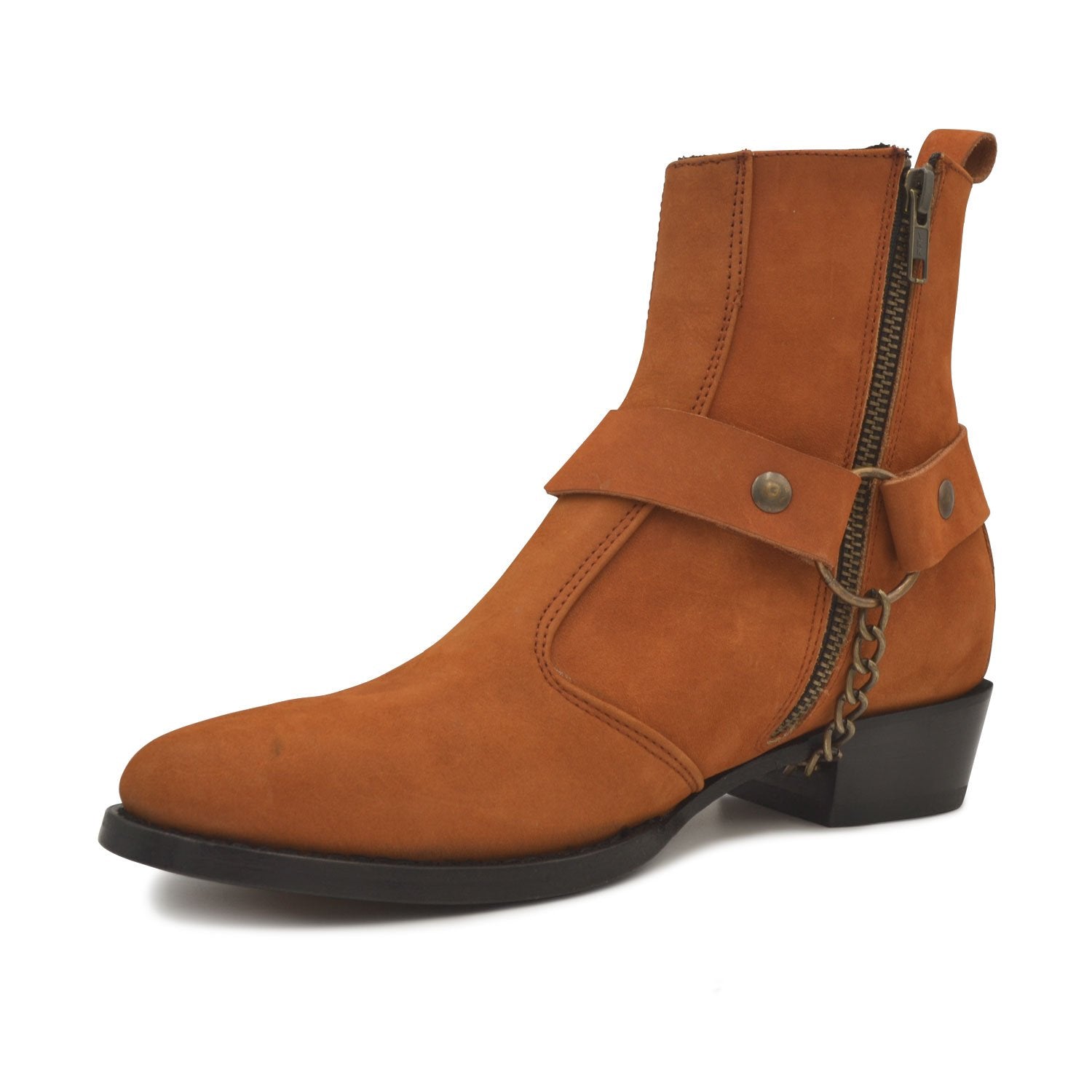 Botas Tacon Cubano color Miel Premium Tipo Saint Cowboy estilo dh