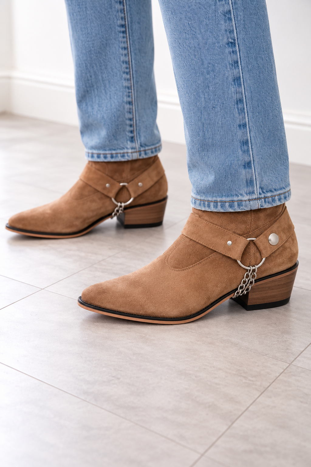 Bota Cowboy Camel Skinny