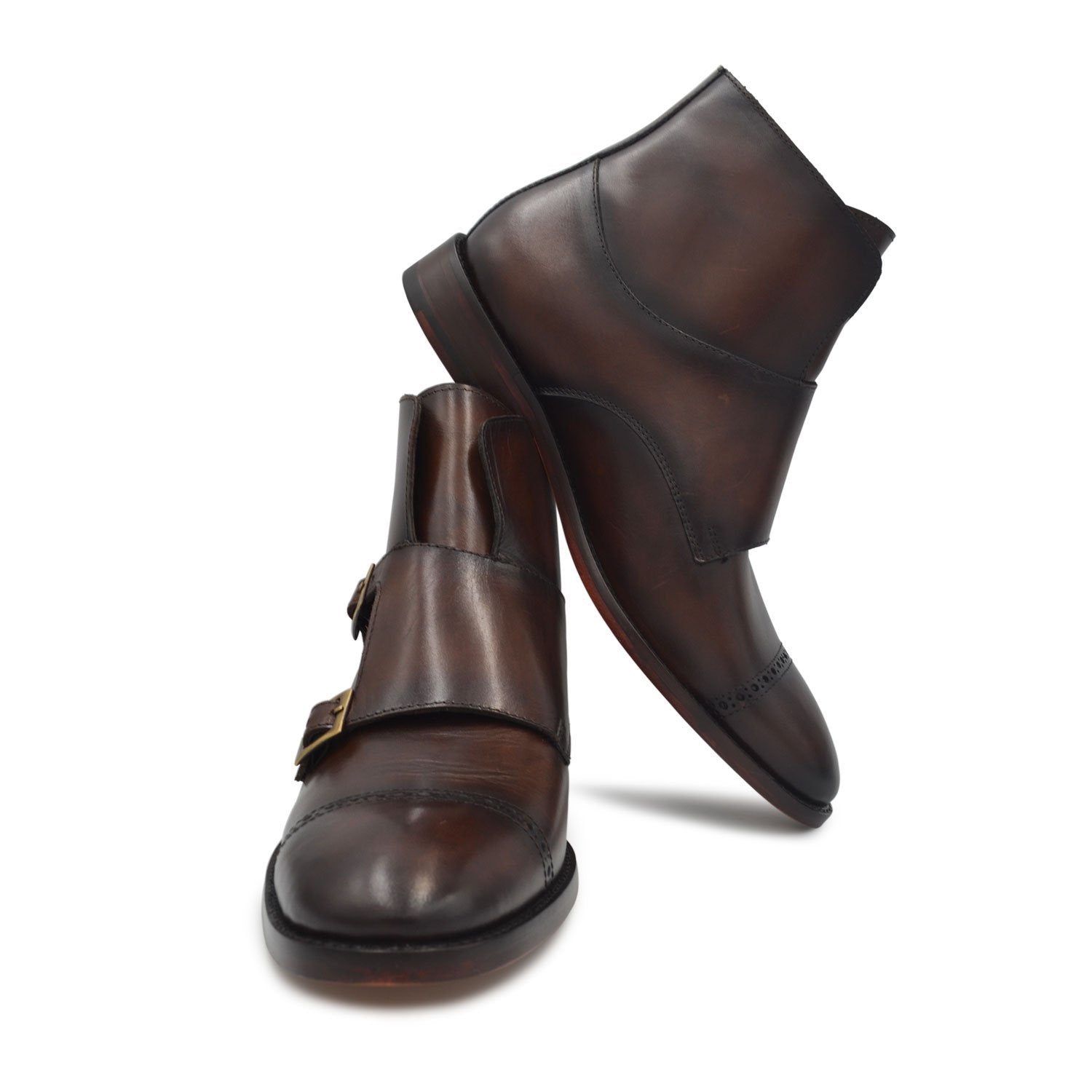 Botas Botínes Premium Con Hebilla Piel estilo dh