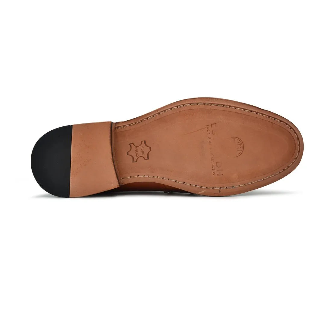 zapatos penny loafers hombre color miel
