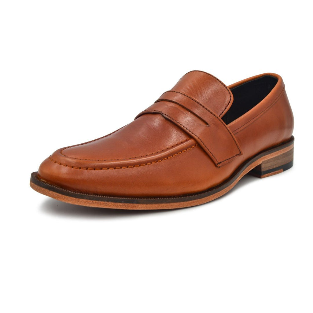 Zapatos penny loafers hombre color miel