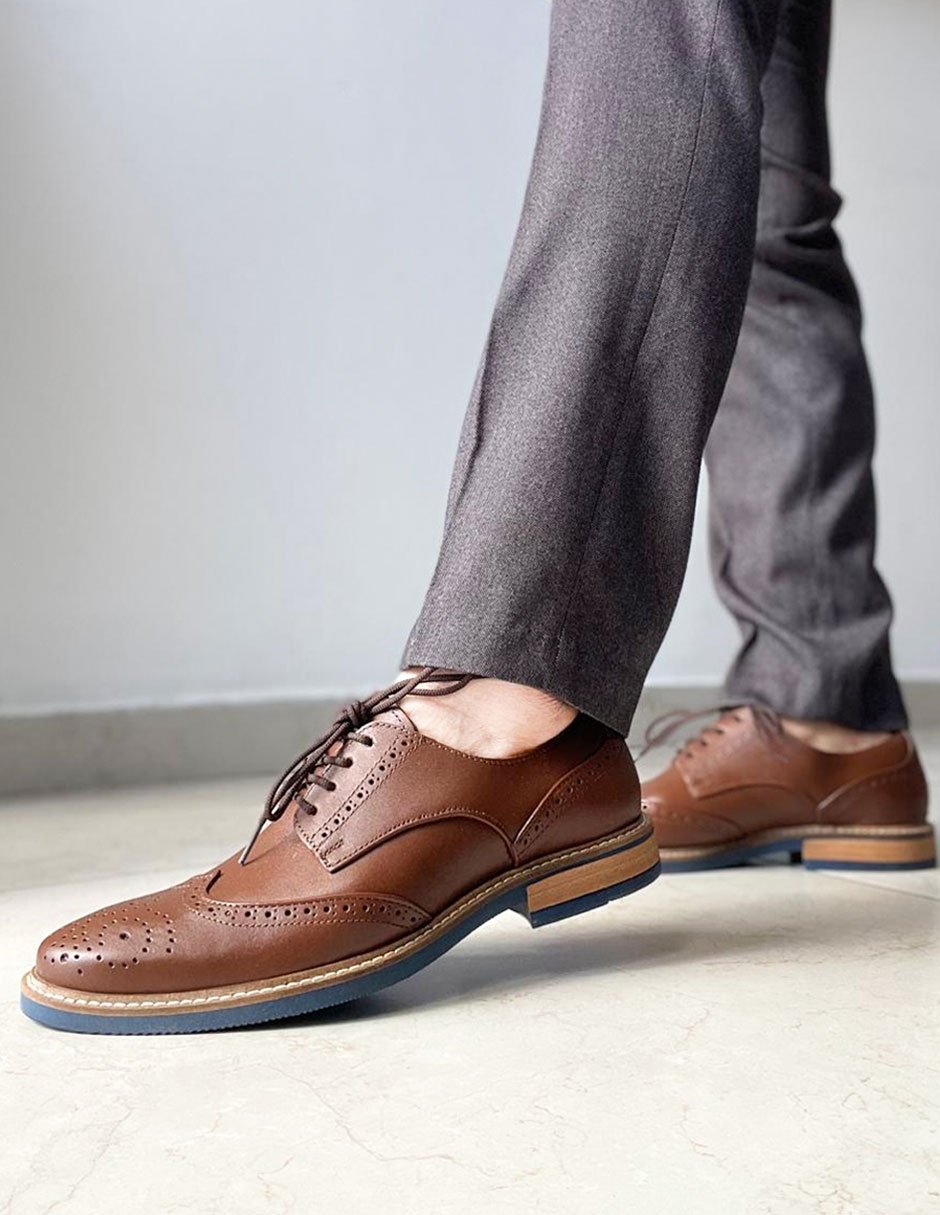 Zapatos Brogue Café