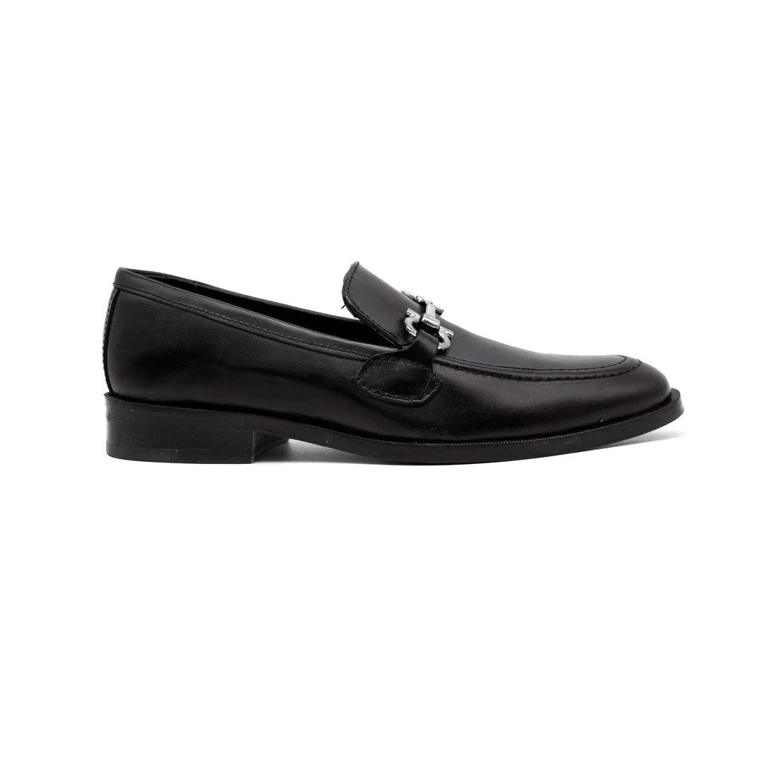 Zapatos Hombre Mocasines Penny Loafer Antifaz color negro Estilo DH
