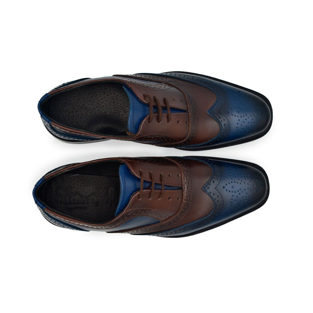 Zapatos de vestir azules marca estilo dh