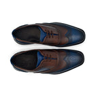 Zapatos de vestir azules marca estilo dh