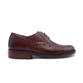 Zapato Brogue Trenzado Café