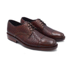 Zapato Brogue Trenzado Café