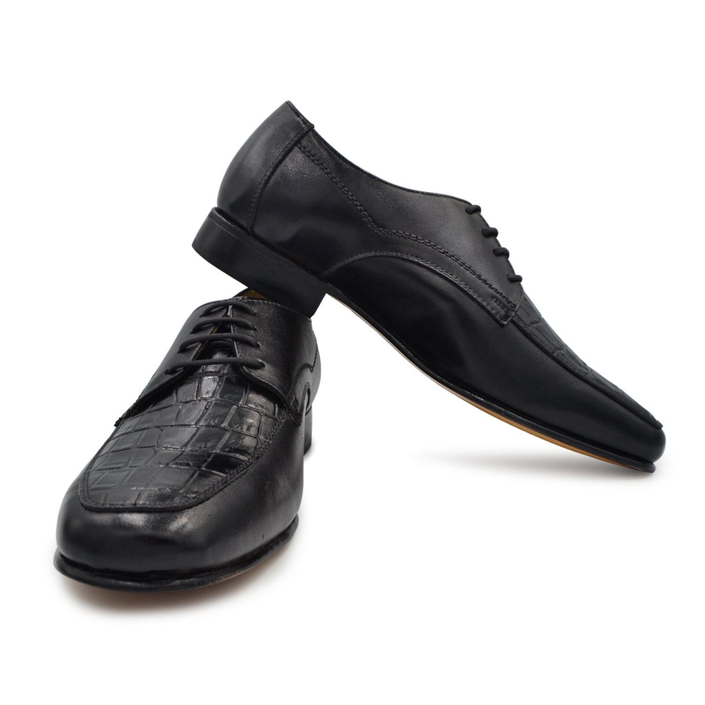 Zapato De Vestir Derby Elegante Negro