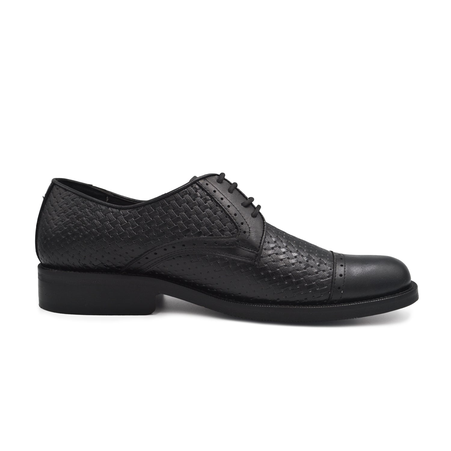Zapato Brogue Trenzado Negro