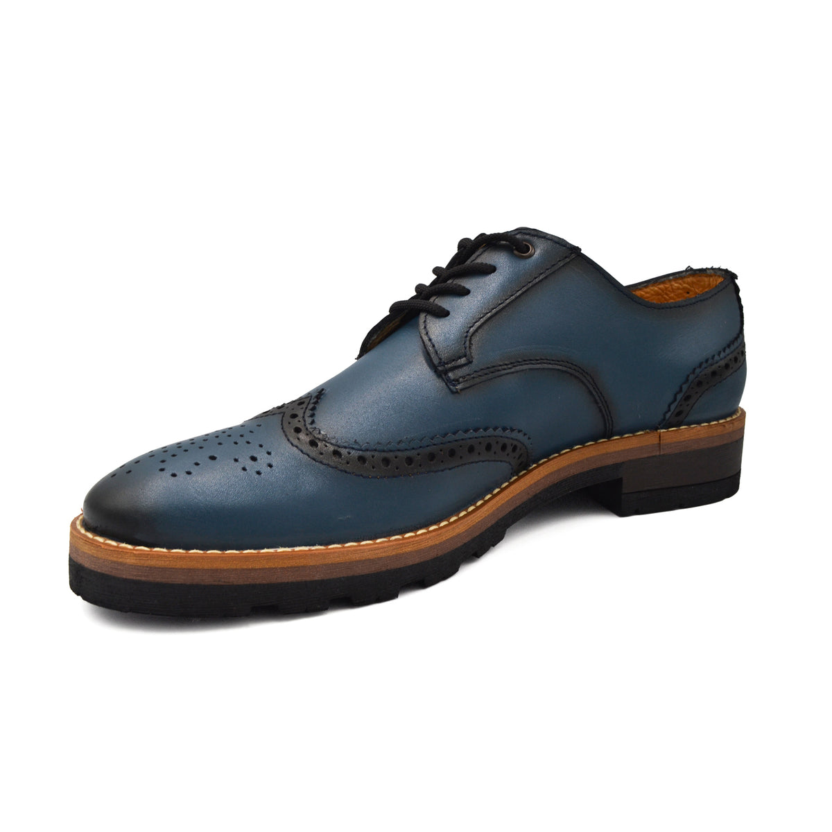 Bostoniano Brogue Azul