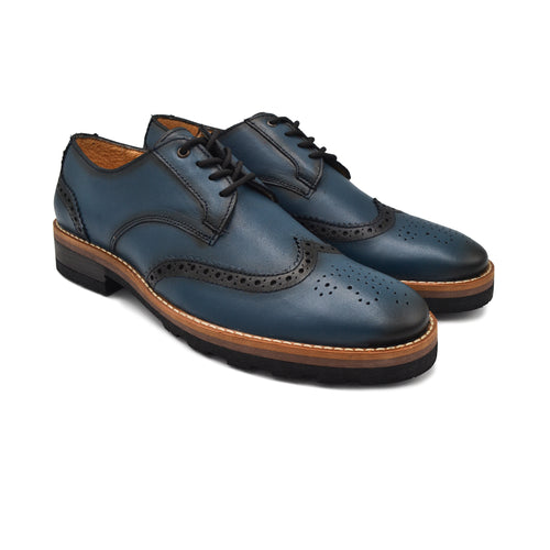Bostoniano Brogue Azul