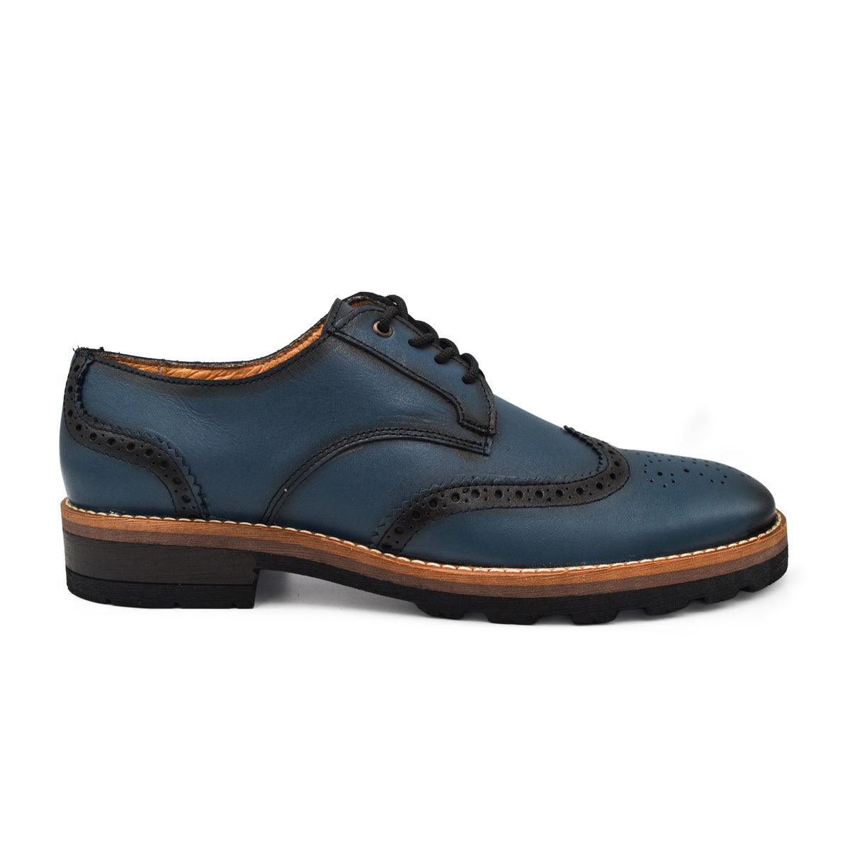 Bostoniano Brogue Azul