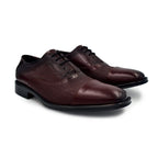 Zapatos Oxford Hombre Color Vino marca estilo dh