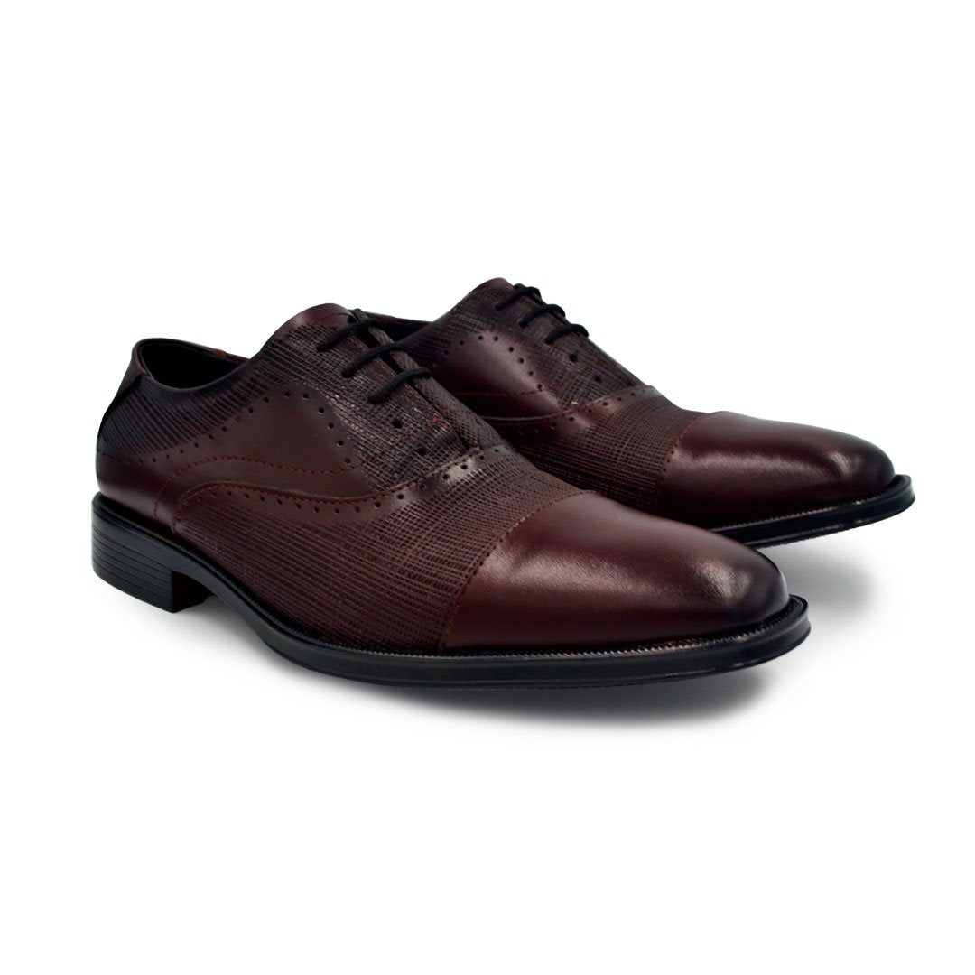 Zapatos Oxford Hombre Color Vino marca estilo dh