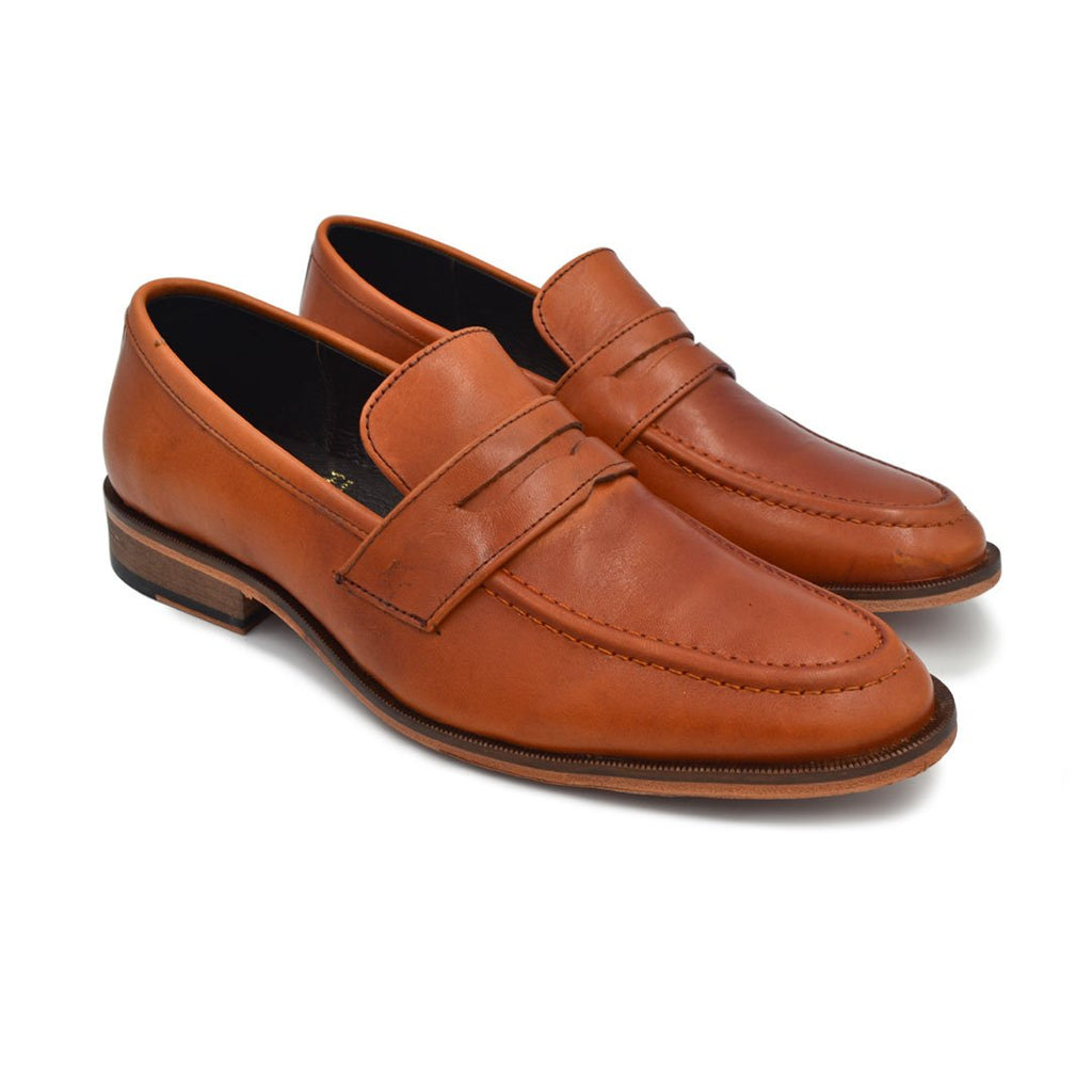 zapatos penny loafers hombre color miel