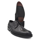 Zapato Brogue Trenzado Negro