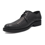Zapato Brogue Trenzado Negro