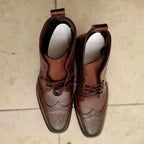 bota bostoniana para hombre color café